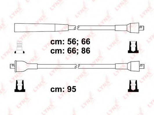 LYNXAUTO SPC7820 Комплект дротів запалювання