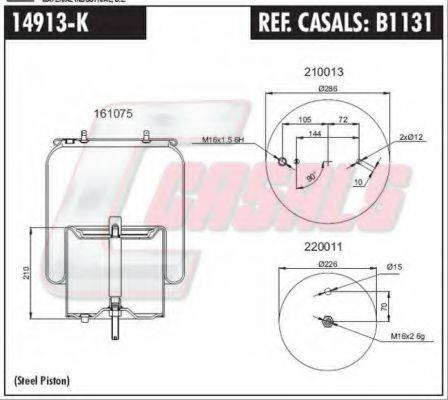 CASALS B1131 Кожух пневматичної ресори