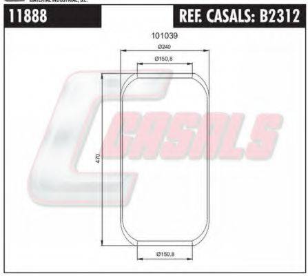 CASALS B2312 Кожух пневматичної ресори