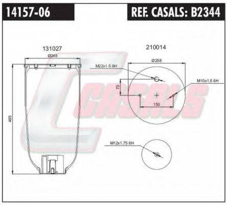 CASALS B2344 Кожух пневматичної ресори