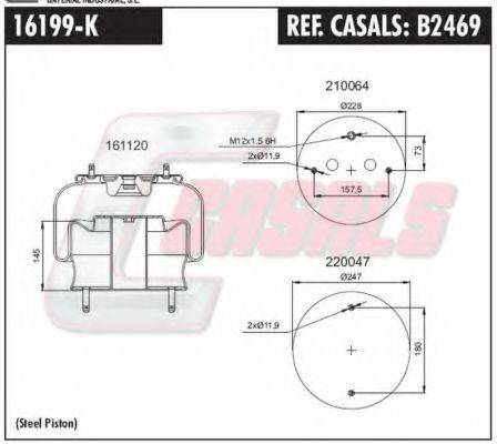 CASALS B2469 Кожух пневматичної ресори