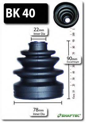 SHAFTEC BK40 Комплект пильника, приводний вал