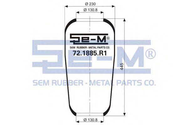 SEM LASTIK 721885R1 Кожух пневматичної ресори