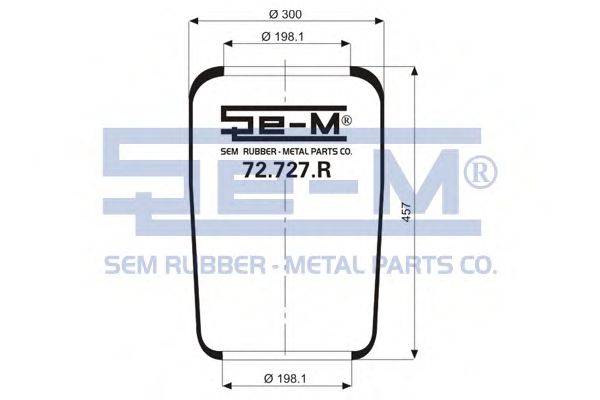SEM LASTIK 72727R Кожух пневматичної ресори