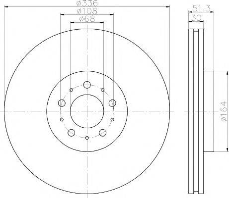 HELLA PAGID 8DD355110581 гальмівний диск