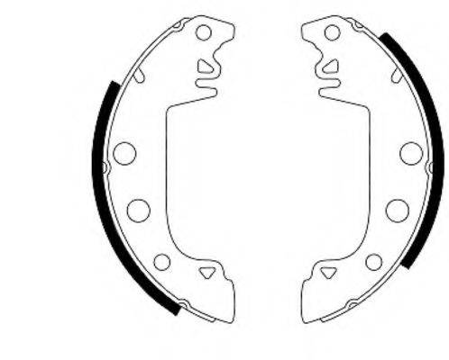 HELLA PAGID 8DB355000031 Комплект гальмівних колодок