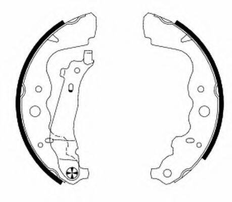 HELLA PAGID 8DB355000301 Комплект гальмівних колодок