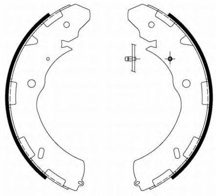 HELLA PAGID 8DB355000421 Комплект гальмівних колодок