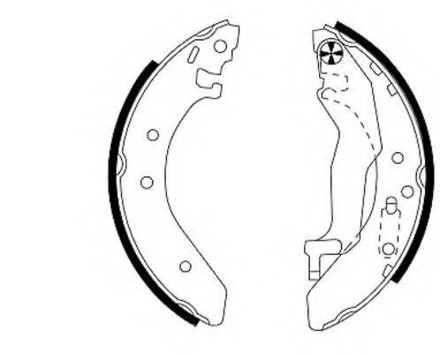 HELLA PAGID 8DB355001321 Комплект гальмівних колодок