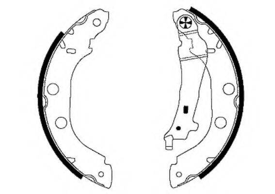 HELLA PAGID 8DB355001751 Комплект гальмівних колодок