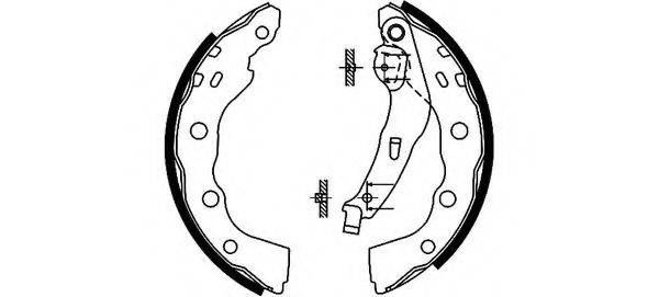 HELLA PAGID 8DB355002361 Комплект гальмівних колодок