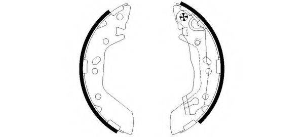 HELLA PAGID 8DB355002541 Комплект гальмівних колодок