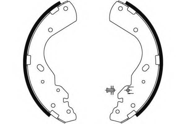 HELLA PAGID 8DB355002851 Комплект гальмівних колодок