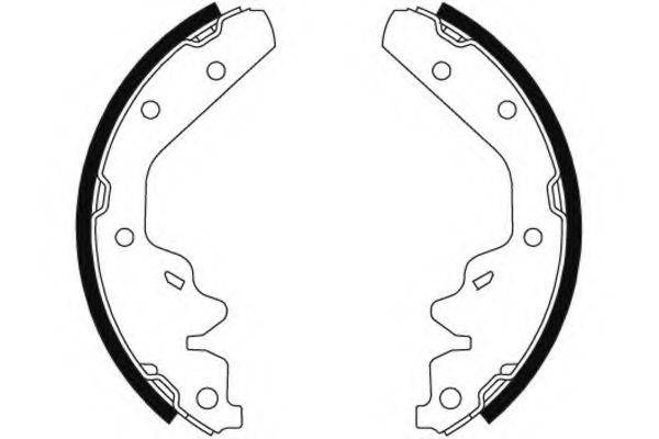 HELLA PAGID 8DB355002861 Комплект гальмівних колодок