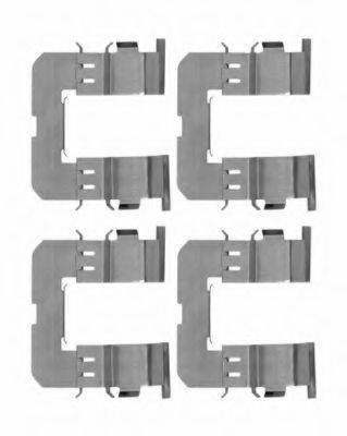 HELLA PAGID 8DZ355204361 Комплектуючі, колодки дискового гальма