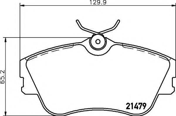 HELLA PAGID 8DB355018071 Комплект гальмівних колодок, дискове гальмо