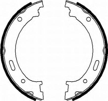 HELLA PAGID 8DA355050901 Комплект гальмівних колодок, стоянкова гальмівна система