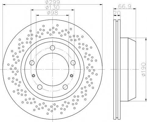 HELLA PAGID 8DD355120221 гальмівний диск