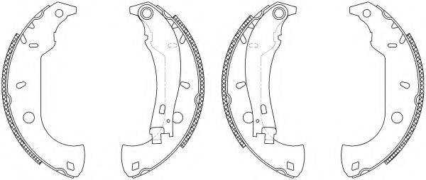 HELLA PAGID 8DB355003361 Комплект гальмівних колодок