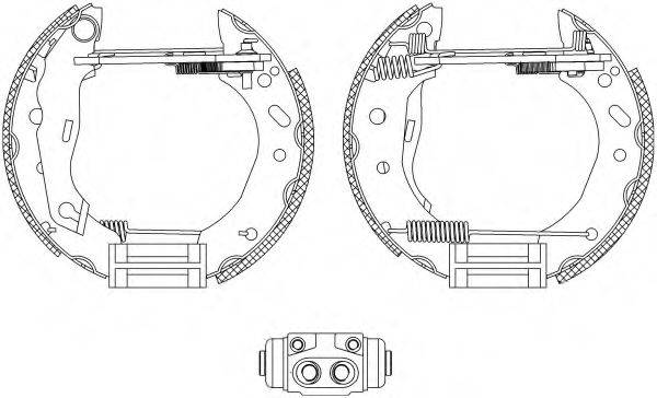 HELLA PAGID 8DB355004441 Комплект гальмівних колодок