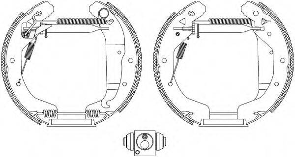 HELLA PAGID 8DB355022671 Комплект гальмівних колодок