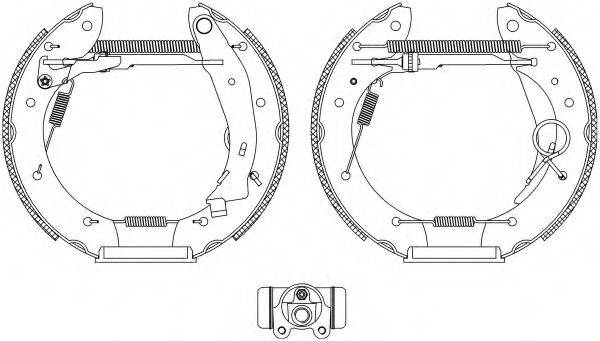 HELLA PAGID 8DB355004351 Комплект гальмівних колодок