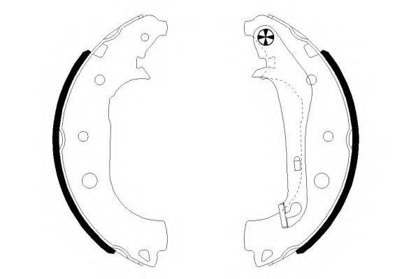 HELLA PAGID 8DB355022231 Комплект гальмівних колодок