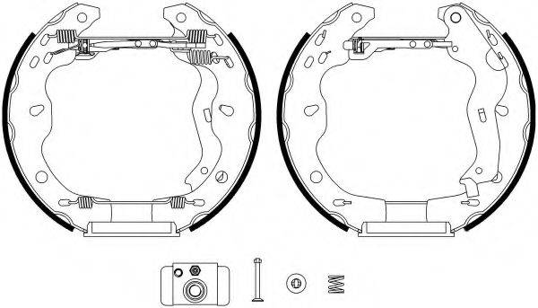 HELLA PAGID 8DB355022941 Комплект гальмівних колодок