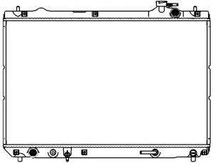 SAKURA AUTOMOTIVE 32711006 Радіатор, охолодження двигуна