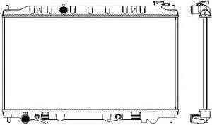 SAKURA AUTOMOTIVE 33411055 Радіатор, охолодження двигуна