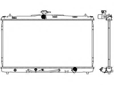 SAKURA AUTOMOTIVE 34618540 Радіатор, охолодження двигуна