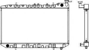 SAKURA AUTOMOTIVE 43411006 Радіатор, охолодження двигуна