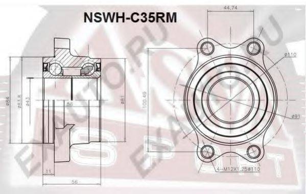 ASVA NSWHC35RM Маточина колеса