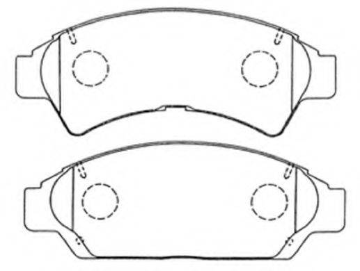 ASVA AKD1149 Комплект гальмівних колодок, дискове гальмо