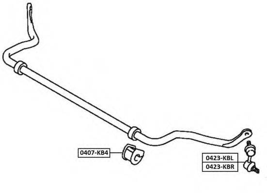 ASVA 0423KBR Тяга/стійка, стабілізатор