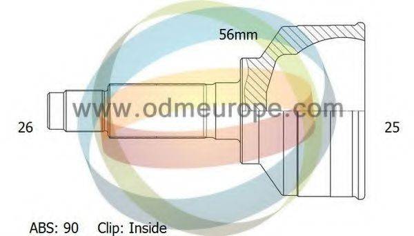 ODM-MULTIPARTS 12050487 Шарнірний комплект, приводний вал