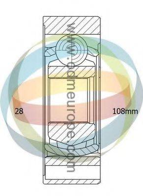 ODM-MULTIPARTS 14146062 Шарнірний комплект, приводний вал