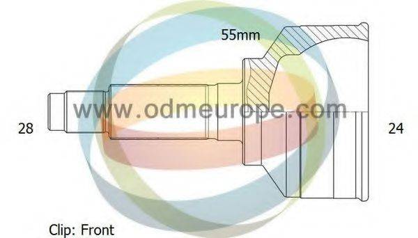 ODM-MULTIPARTS 12351685 Шарнірний комплект, приводний вал