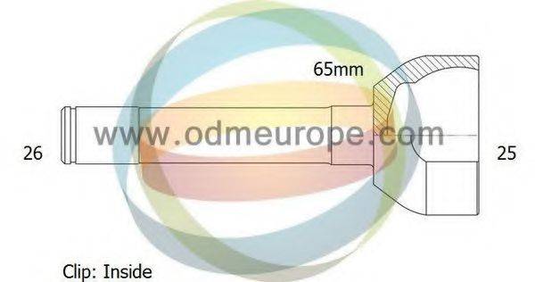 ODM-MULTIPARTS 12050450 Шарнірний комплект, приводний вал