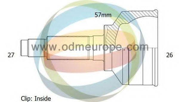 ODM-MULTIPARTS 12291388 Шарнірний комплект, приводний вал