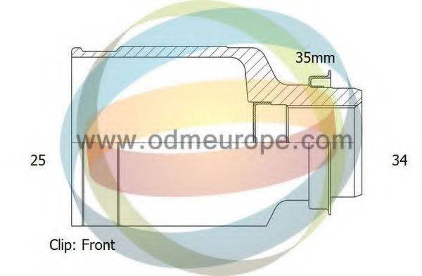 ODM-MULTIPARTS 14236091 Шарнірний комплект, приводний вал