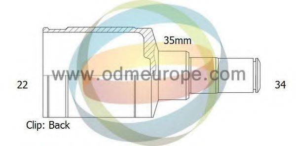 ODM-MULTIPARTS 14236038 Шарнірний комплект, приводний вал