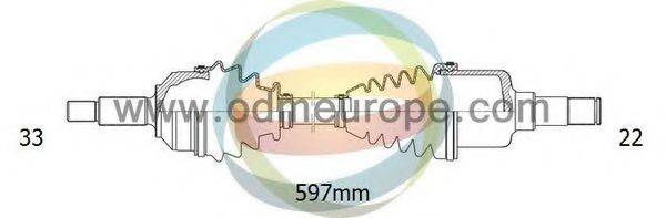 ODM-MULTIPARTS 18231040 Приводний вал