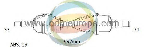 ODM-MULTIPARTS 18232061 Приводний вал