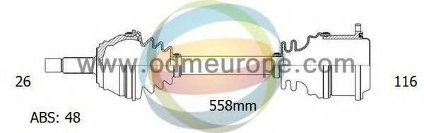 ODM-MULTIPARTS 18093051 Приводний вал