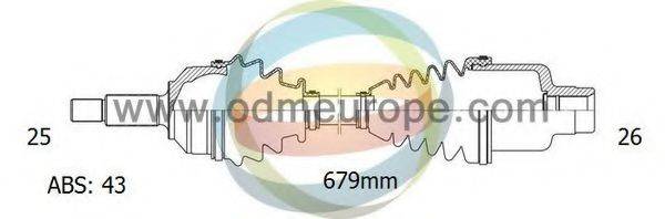 ODM-MULTIPARTS 18082411 Приводний вал