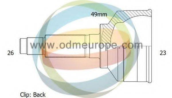 ODM-MULTIPARTS 12041643 Шарнірний комплект, приводний вал