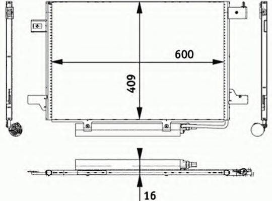 AUTOCLIMA 30311665 Конденсатор, кондиціонер