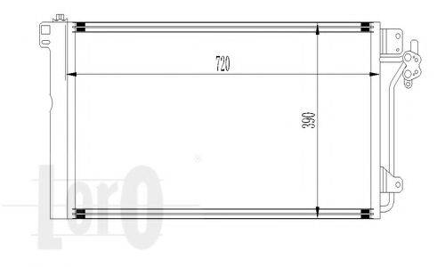 LORO 0530160033 Конденсатор, кондиціонер