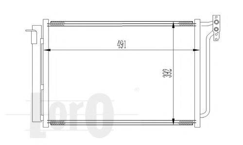 LORO 0040160012 Конденсатор, кондиціонер